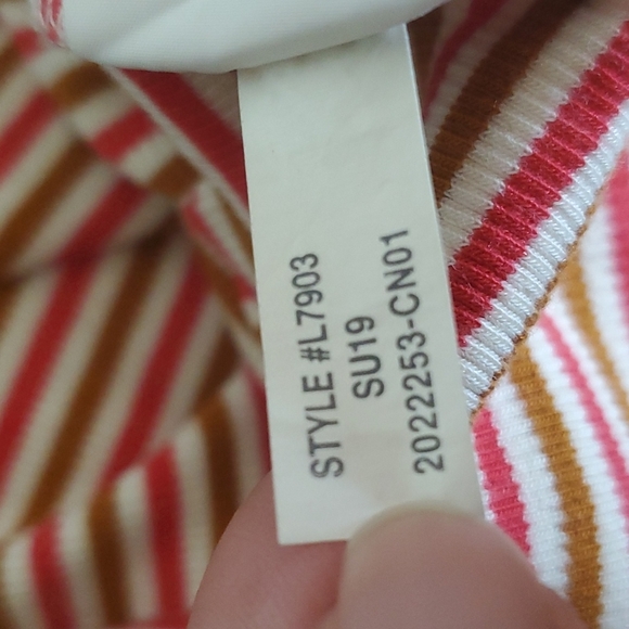 Madewell Swingy Tee Dress in Stripe Size Large - Picture 7 of 8